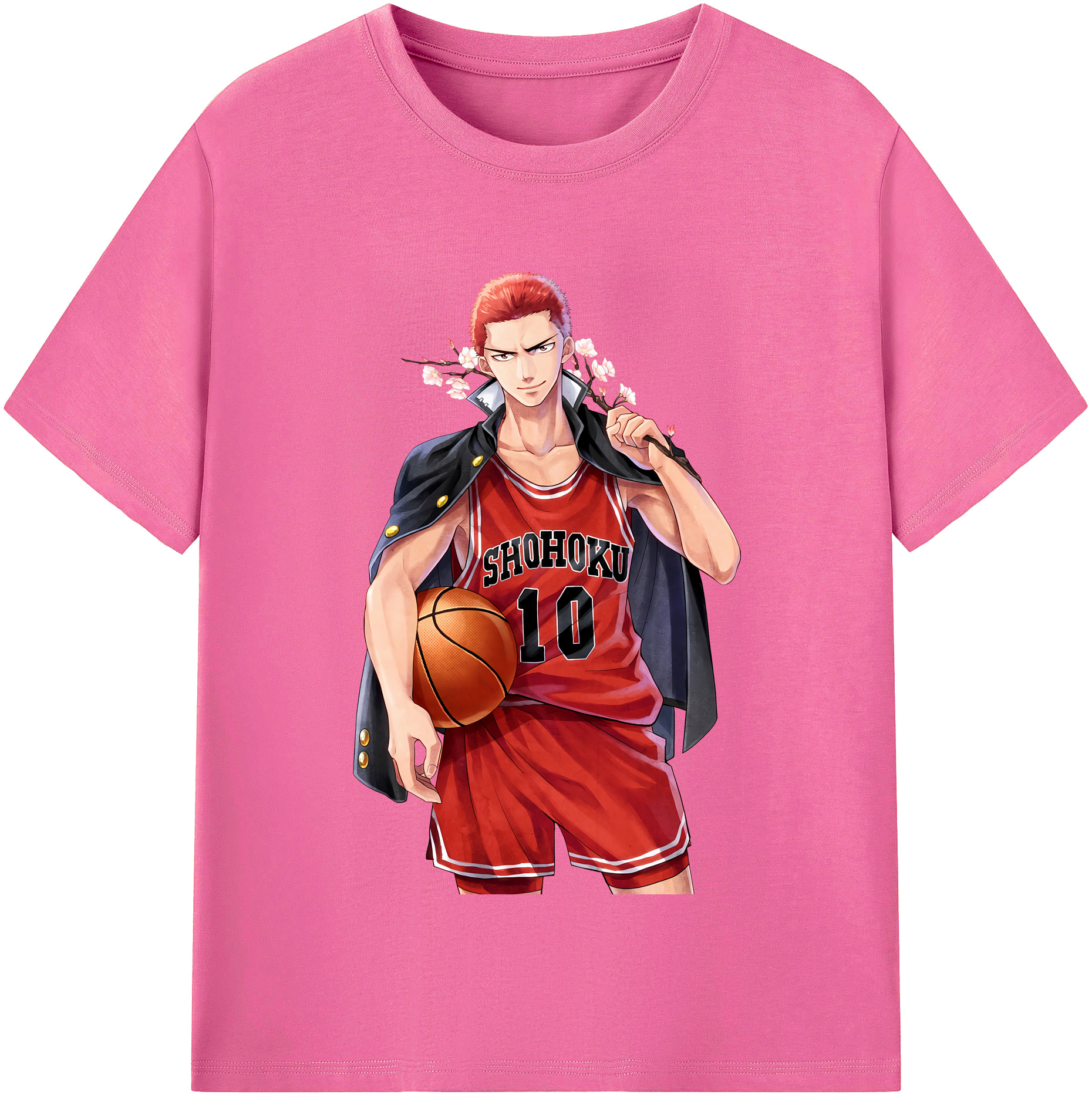 （画像用） SLAM DUNK／スラムダンク レディースカジュアルプリントTシャツ（綿100％）